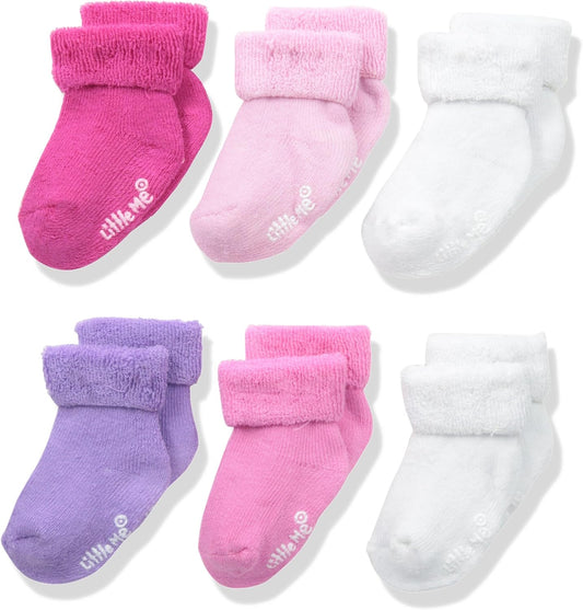 Baby Girls' 6 Pack Variety Socks