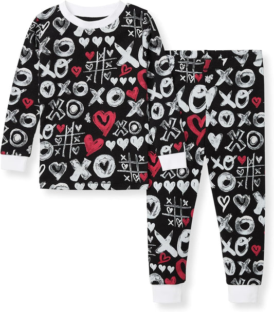 Baby Boys Pajamas, 2-Piece Long Sleeve Tee and Long Pant Cotton PJ Set, Sizes for 12 Months to 12 Years