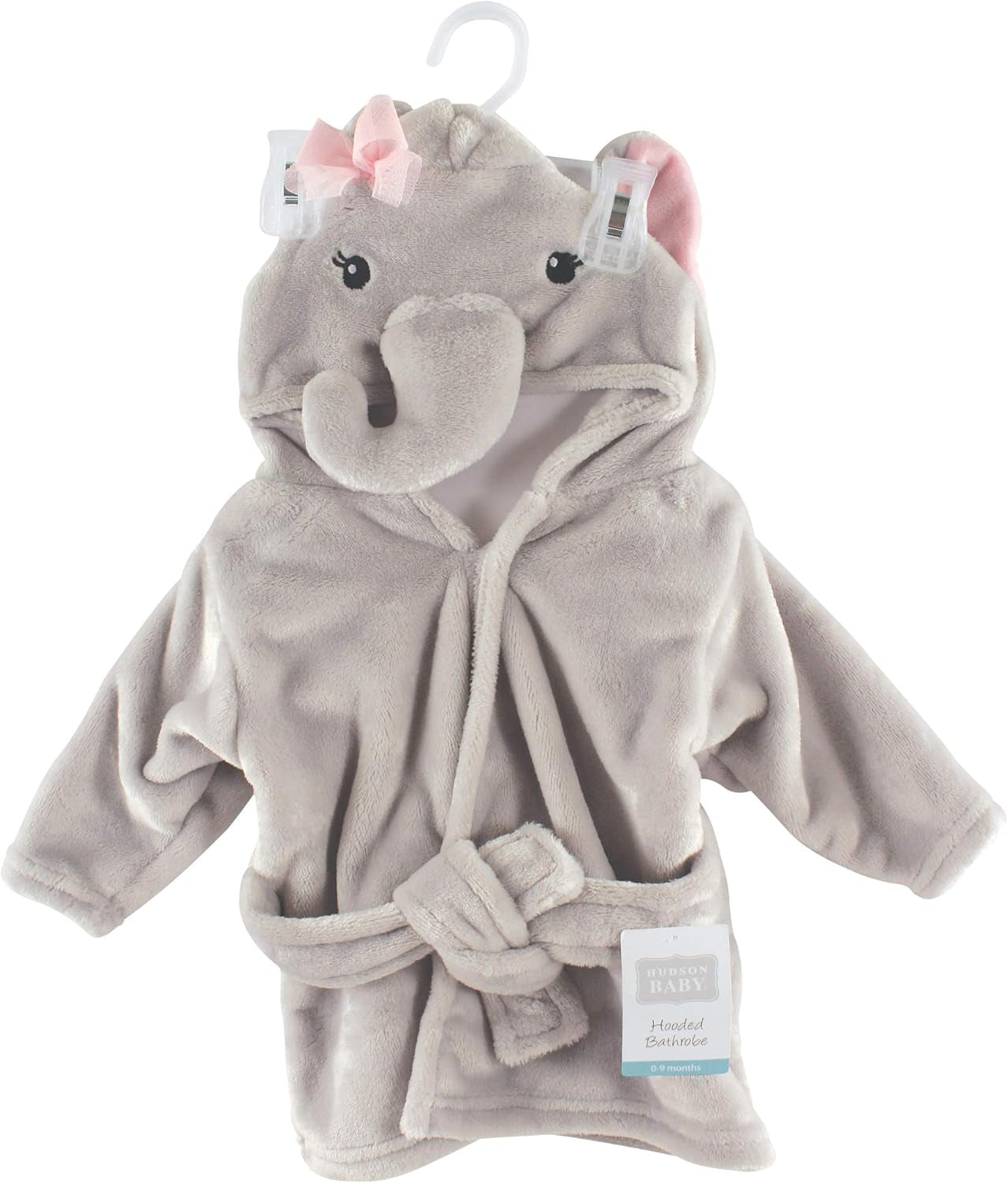 Unisex Baby Plush Animal Face Bathrobe